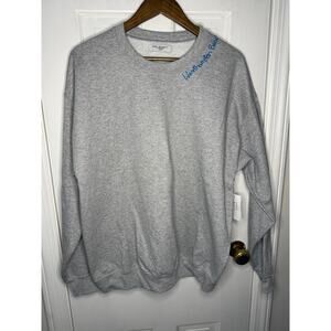 Park Barrett Vintage Grey Sweatshirt "West Hampton" NWT - Hand Sewn - Large